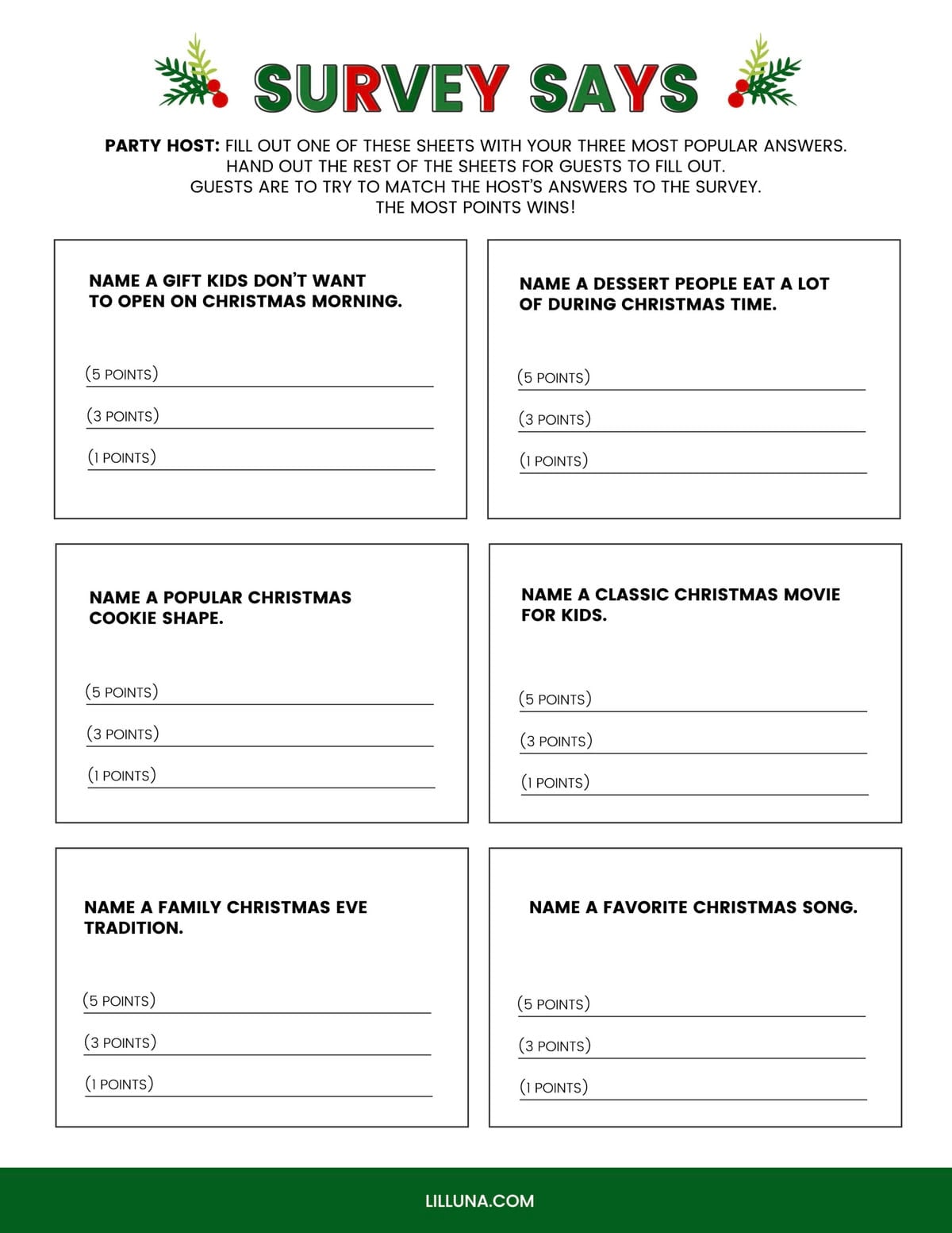 free printable christmas games {4 freebies} | lil' luna